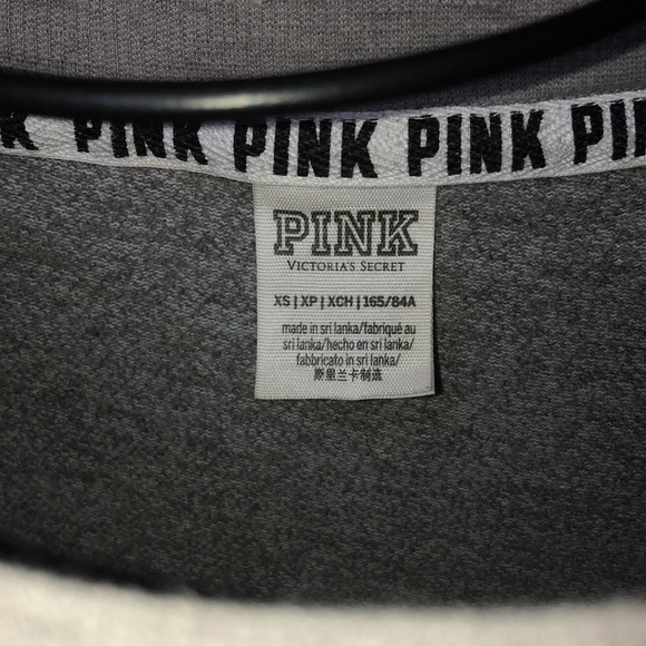 Pink Victoria’s Secret oversized crew neck sweatshirt size XS comfy causal top - Picture 6 of 7